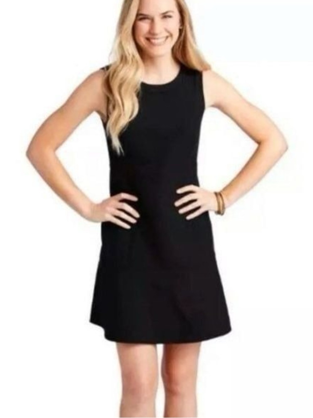 NWT Vineyard Vines Black Fit & Flare Dress Size 16